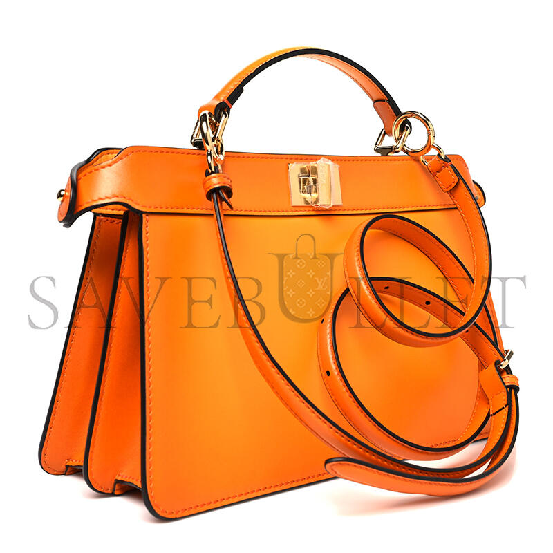 F**di vitello king tamponato medium peekaboo i see u east west satchel clementine 8bn323af2hf1dzh (29*18.5*12cm)